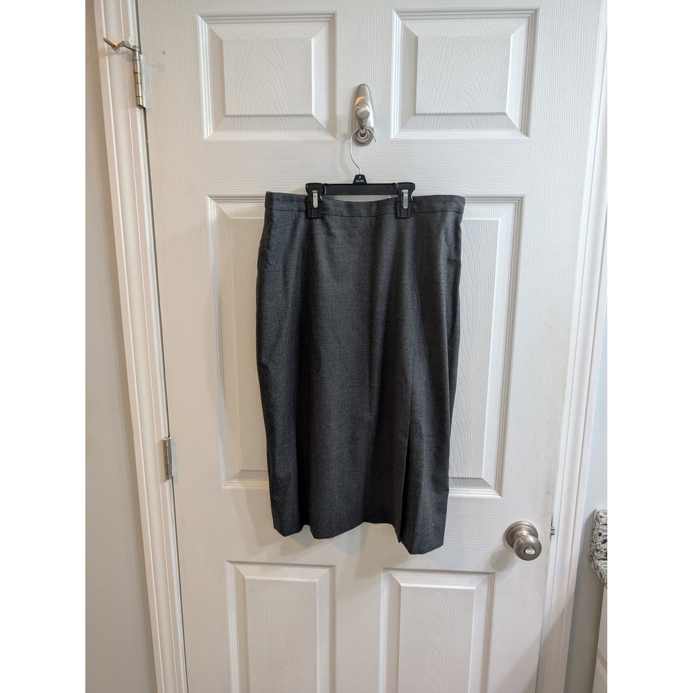 Brooks Brothers Women's Charcoal Gray Wool Blend Pencil Skirt - Size 10‎